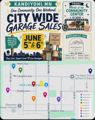 Garage Sale Map as of 6-4-26